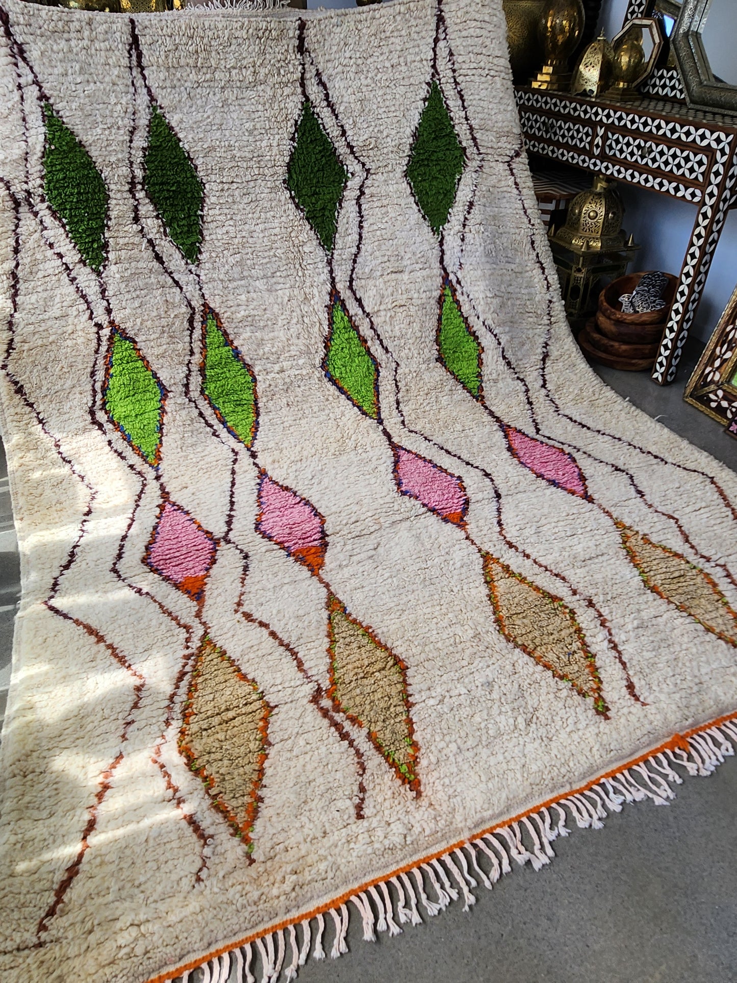 Large Moroccan Wool Berber Rug 17