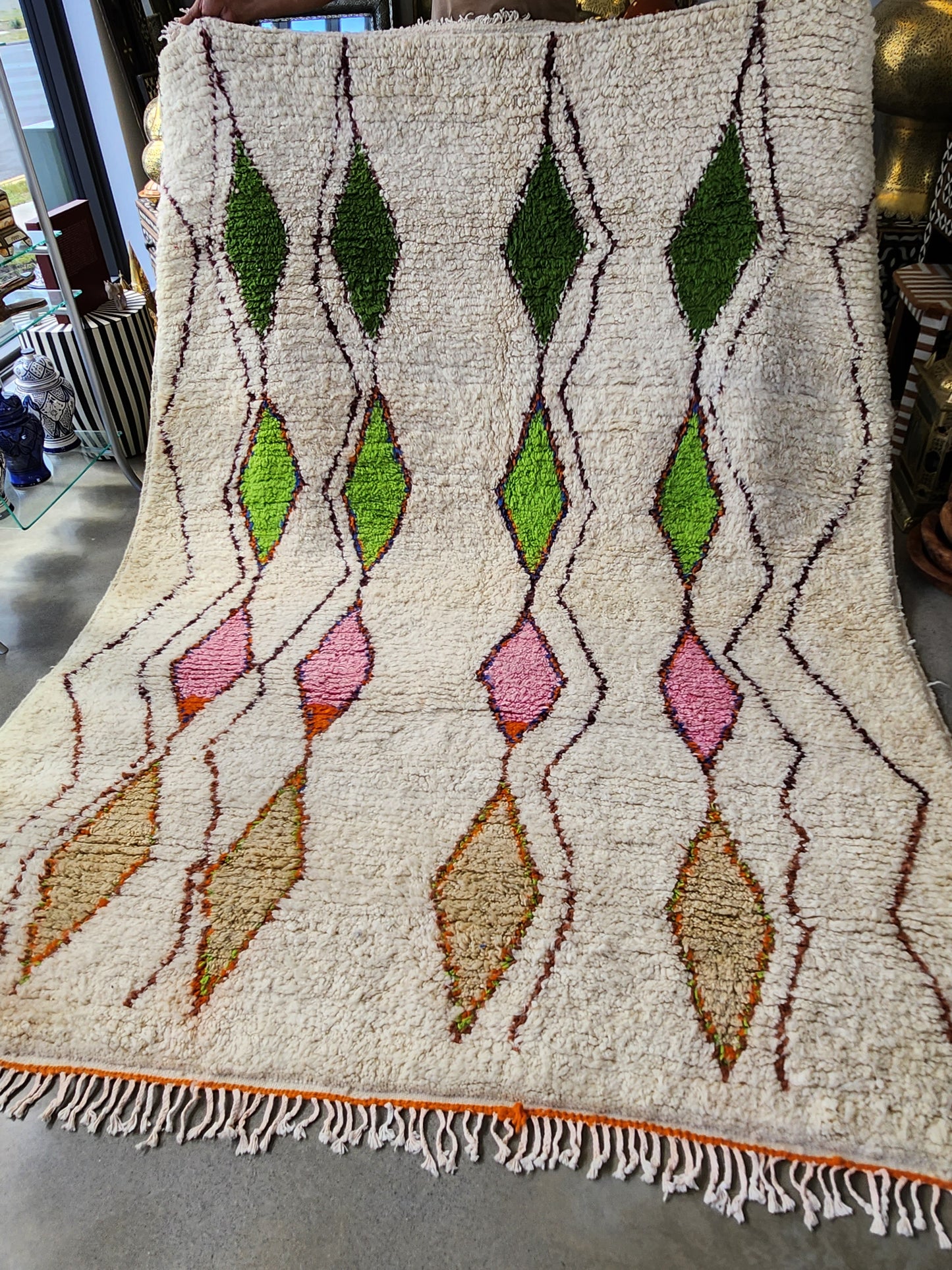 Large Moroccan Wool Berber Rug 17