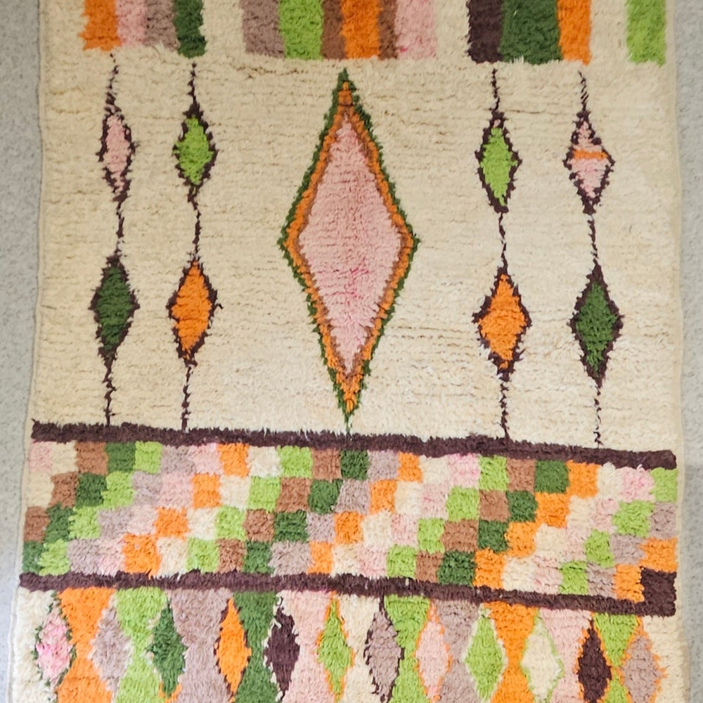 Large Moroccan Traditional Multicolored Rug 21