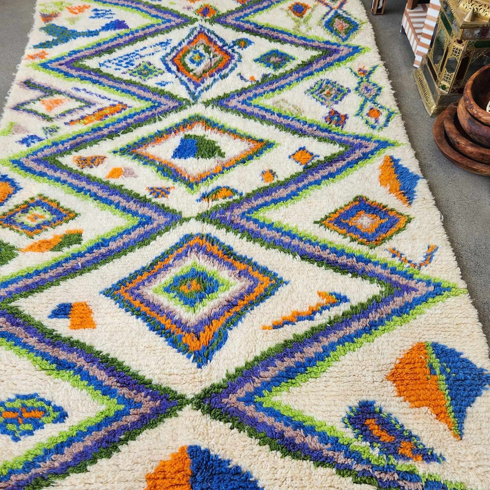 medium vibrant multi colour Moroccan rug